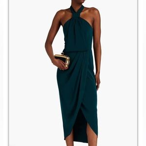 Shona Joy Draped Halterneck Midi Dress